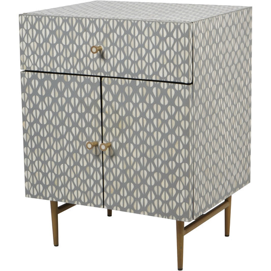 VERNO Bone Inlay 2 Door Cabinet