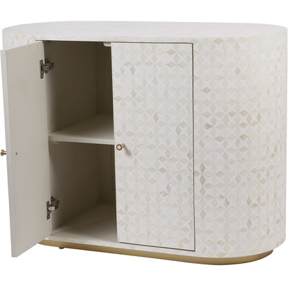 MONA Bone Inlay Two Door Cabinet
