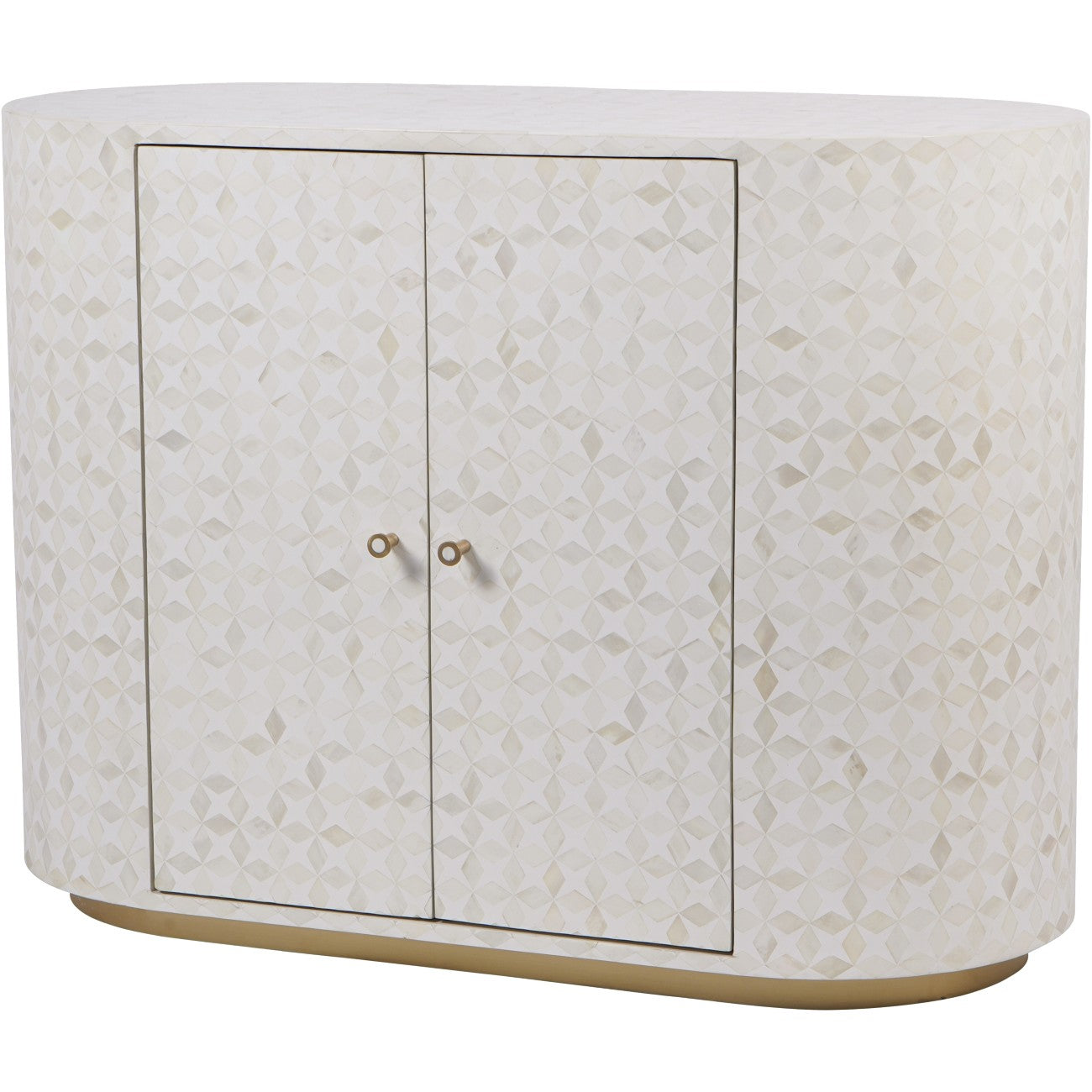 MONA Bone Inlay Two Door Cabinet