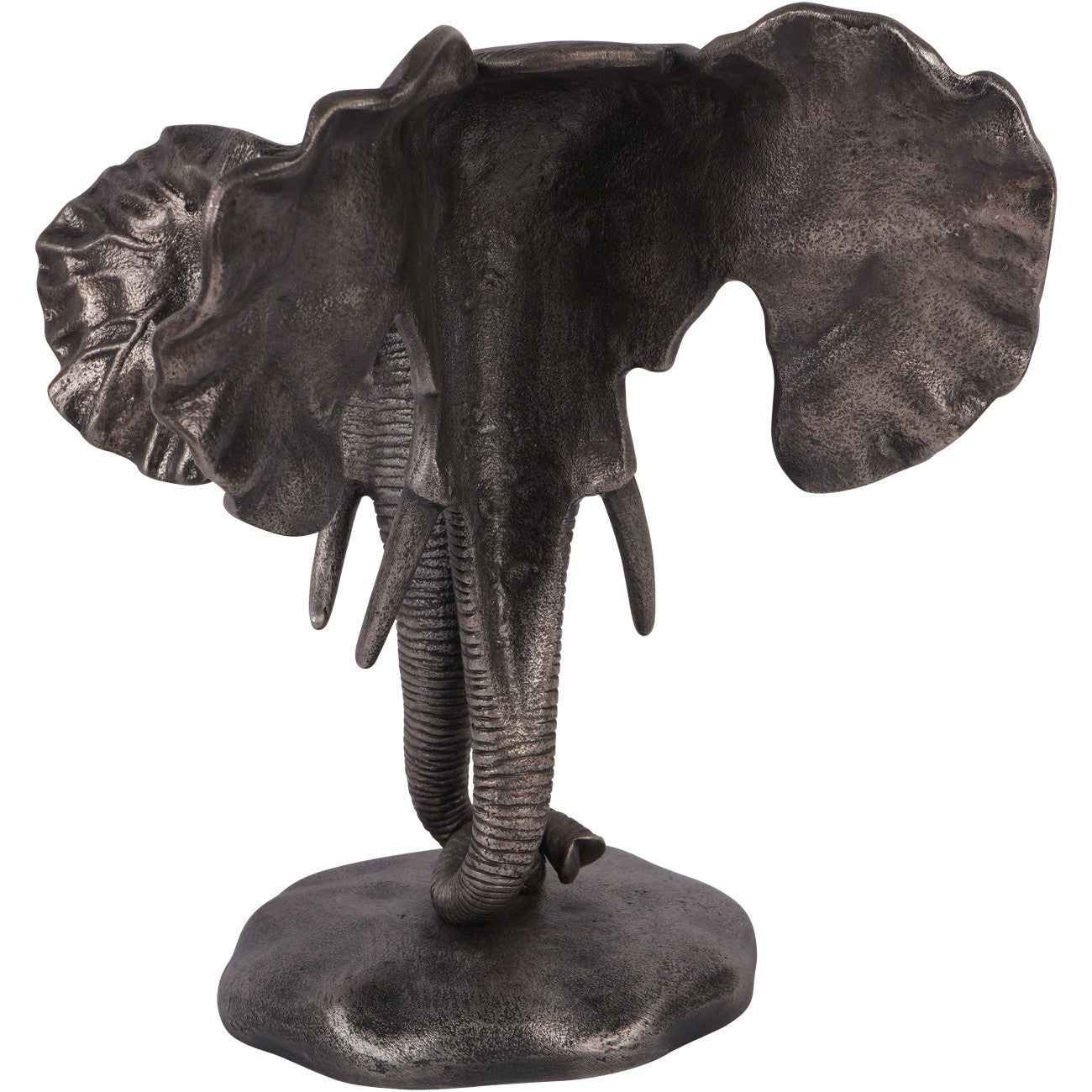Mira Cast Aluminium Nuzzling Elephants Sculpture