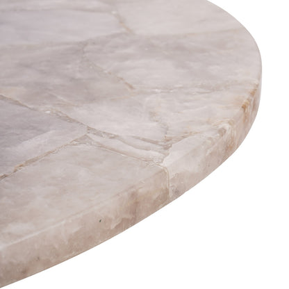 Caligo Round Smokey Quartz Coffee Table