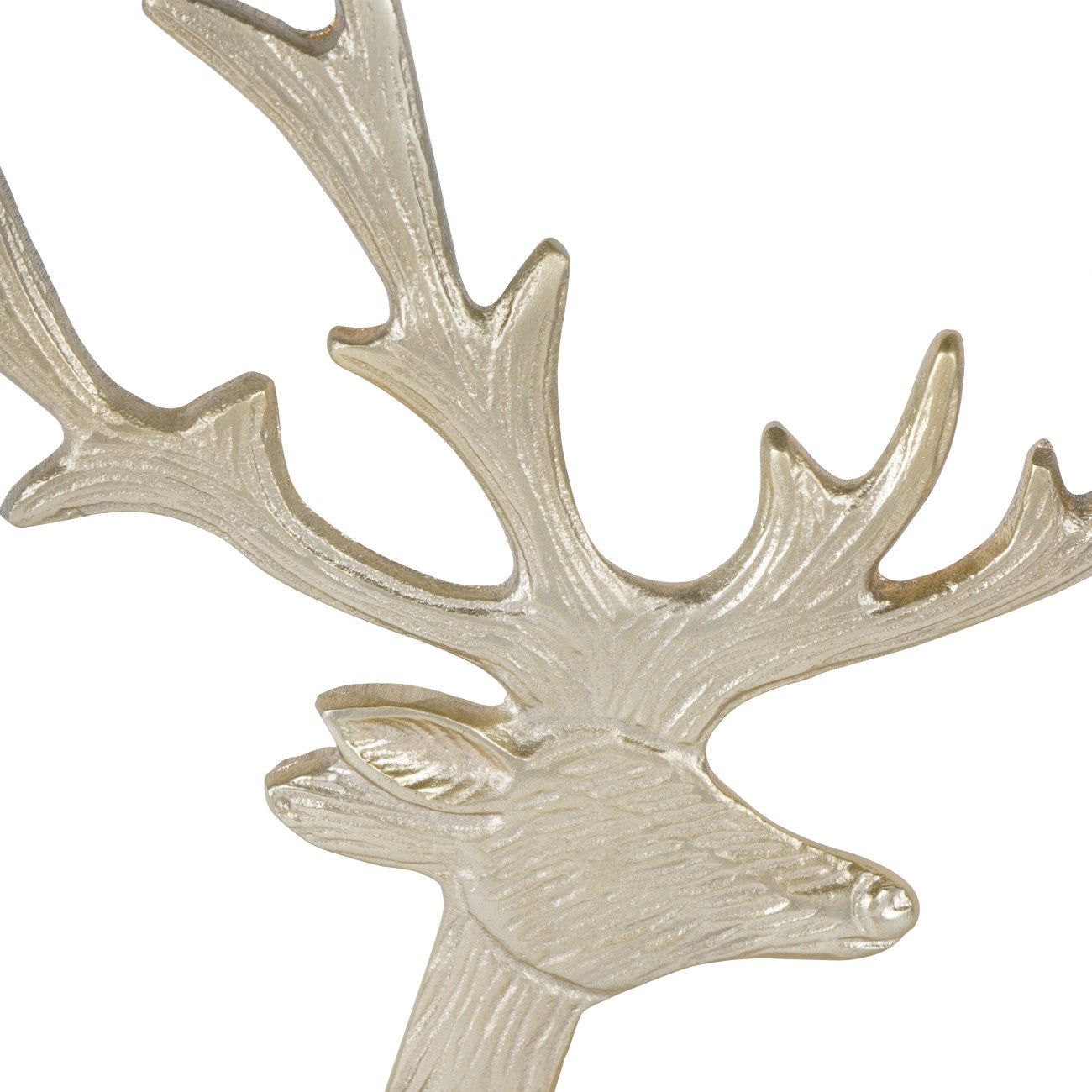 Set of 2 Reindeer Sculpture on Marble Base