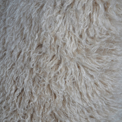 Talo Faux Sheepskin Swivel Accent Chair