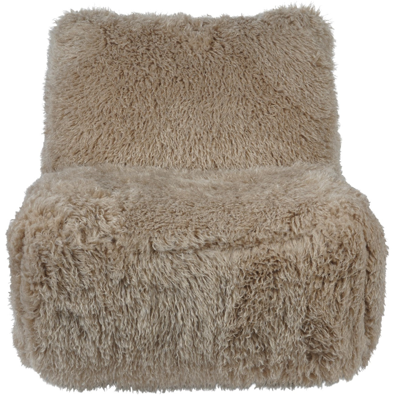 Talo Faux Sheepskin Swivel Accent Chair