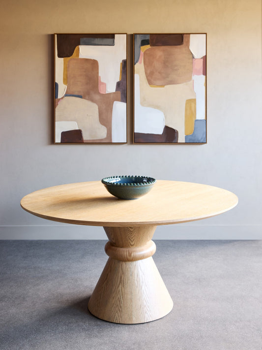 Fenwick Round Wooden Dining Table