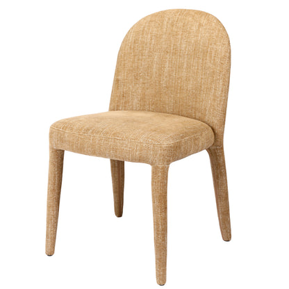 Pair of Sova Upholstered Dining Chairs (Wheat)