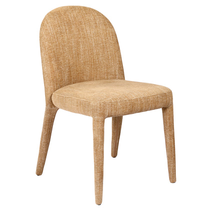 Pair of Sova Upholstered Dining Chairs (Wheat)