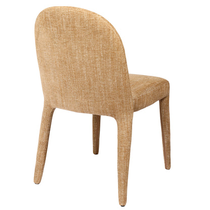 Pair of Sova Upholstered Dining Chairs (Wheat)