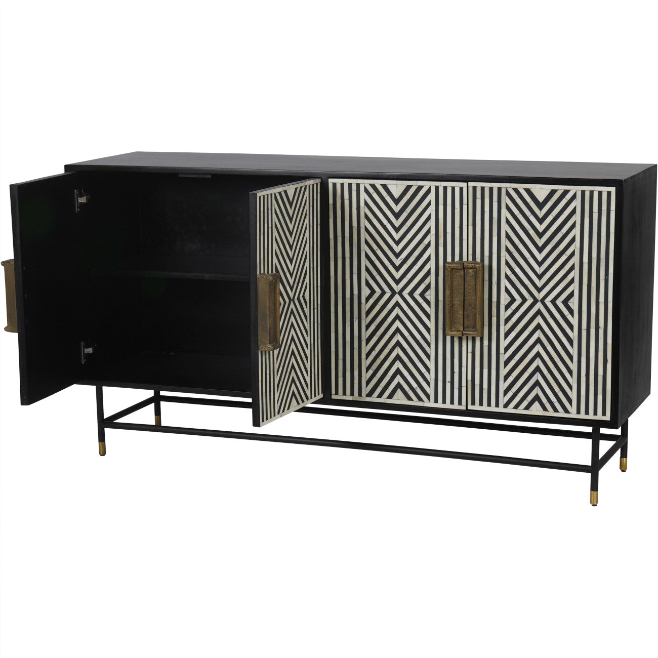 DANTI Bone Inlay Four Door Buffet Cabinet