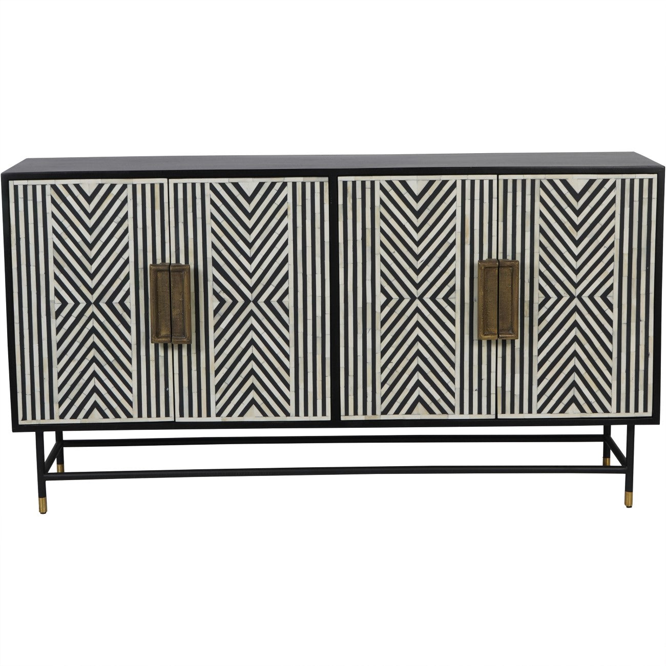 DANTI Bone Inlay Four Door Buffet Cabinet