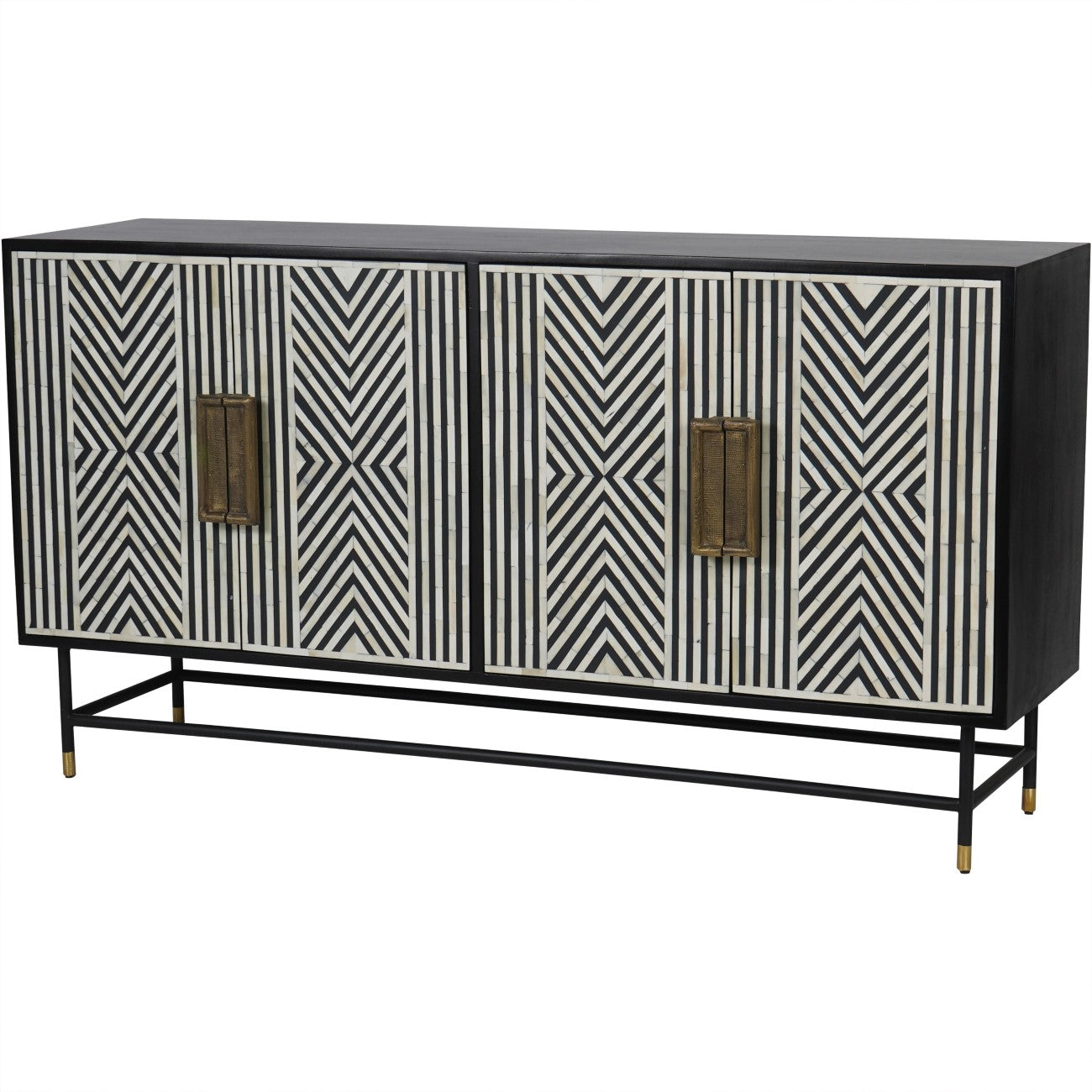 DANTI Bone Inlay Four Door Buffet Cabinet
