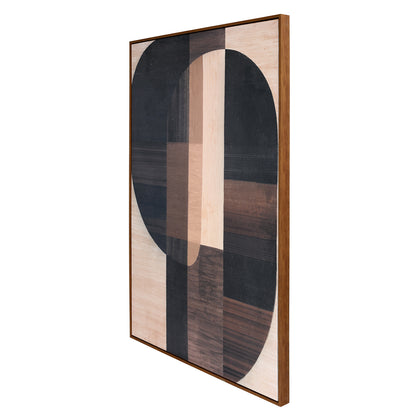 NOVI Textured Framed Abstract Canvas