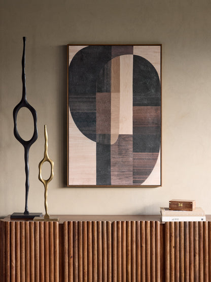 NOVI Textured Framed Abstract Canvas