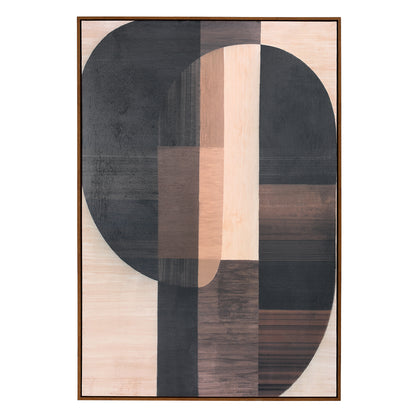 NOVI Textured Framed Abstract Canvas