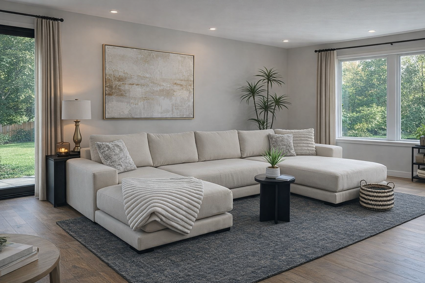 Ex Demo Broadgate 4 Seater Double Chaise Sofa (Quick Delivery 10-14 days)