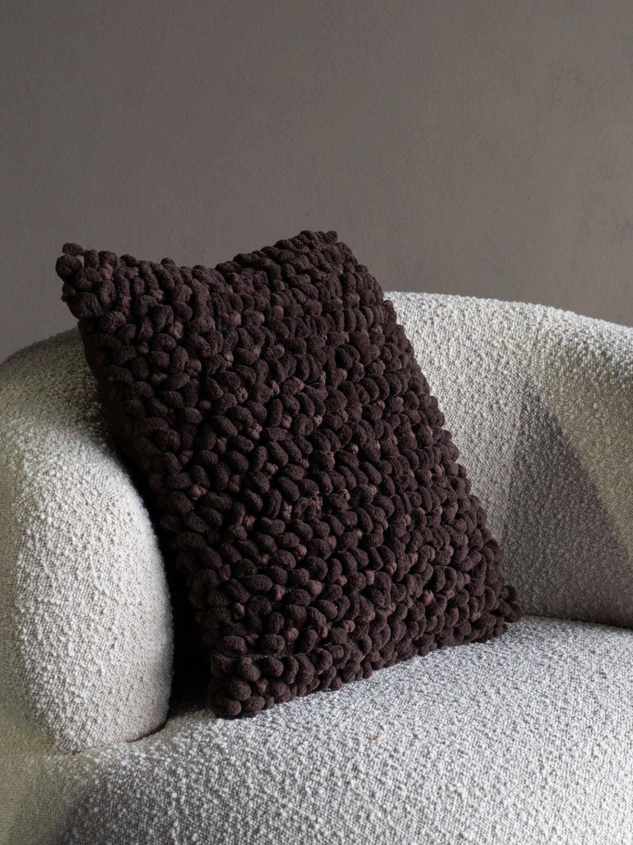 ASTIRA Cushion Dark Brown 45x45cm