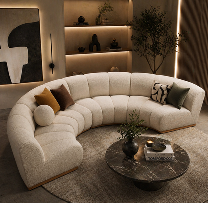 Amalfi 4 Seater Curved Sofa