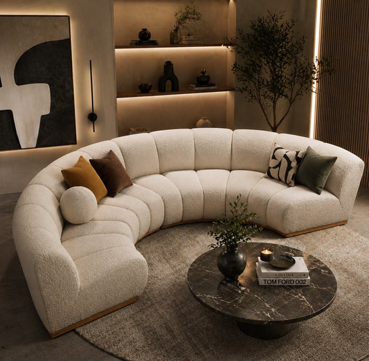 Amalfi 4 Seater Curved Sofa