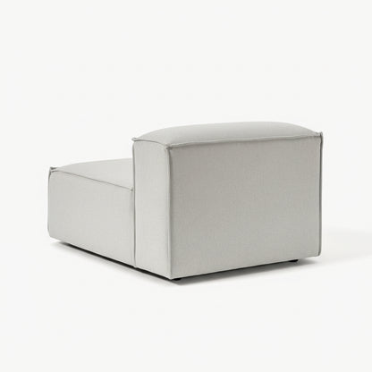 Alpha modular single unit with generous depth and a simple, modern form, offering comfortable everyday seating