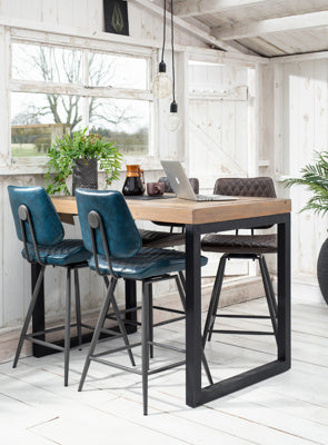 ILYA Bar Stool (Dark Blue)
