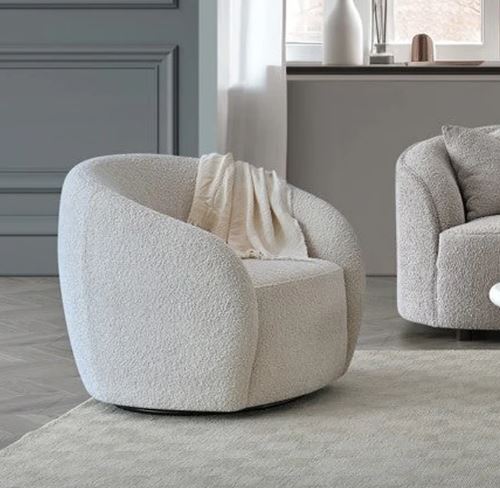 Mira Boucle Swivel Chair