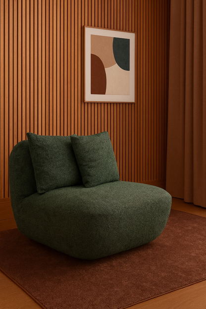 Casablanca Boucle Swivel Chair