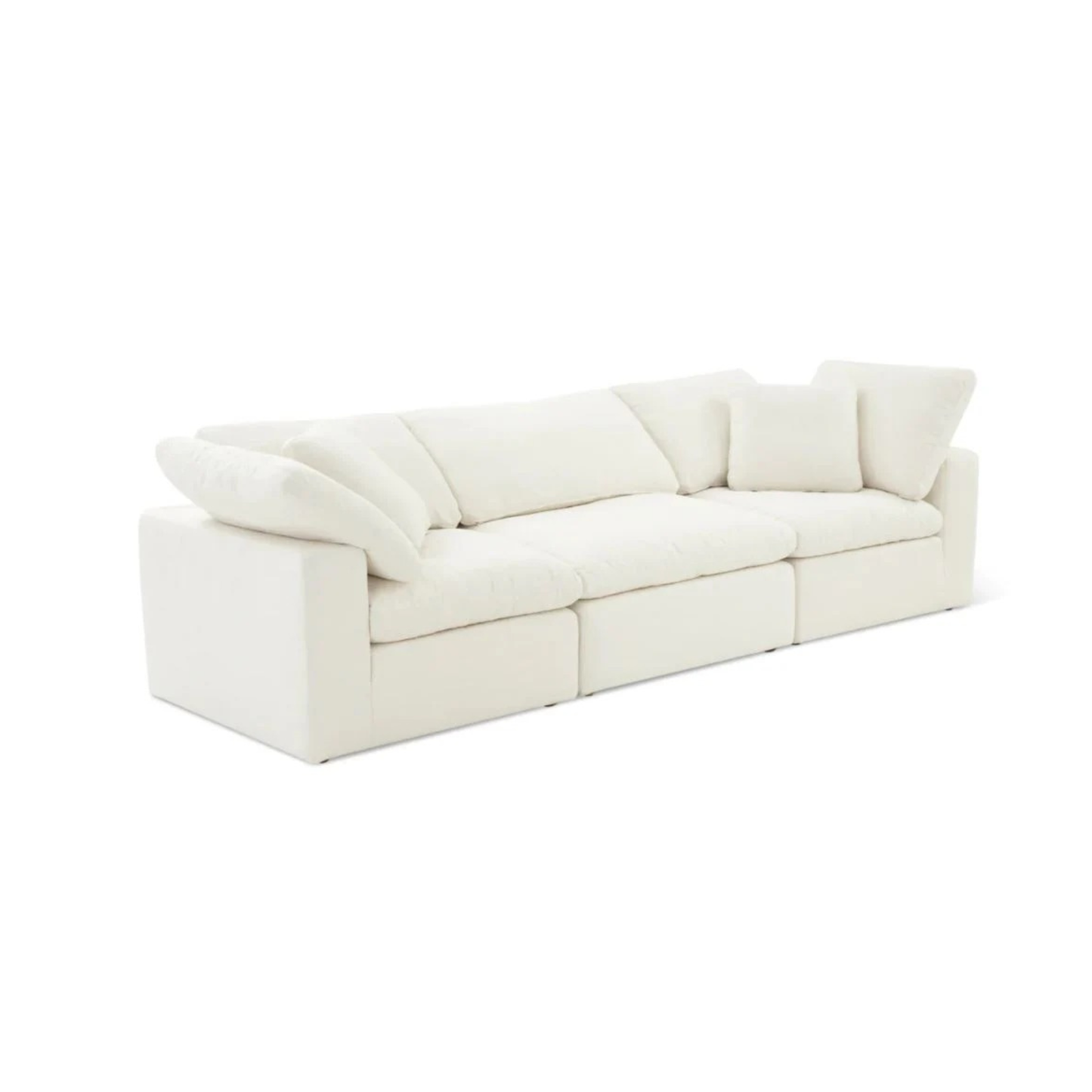 modern large modular sofa with oversized cushions for relaxed and versatile seating
