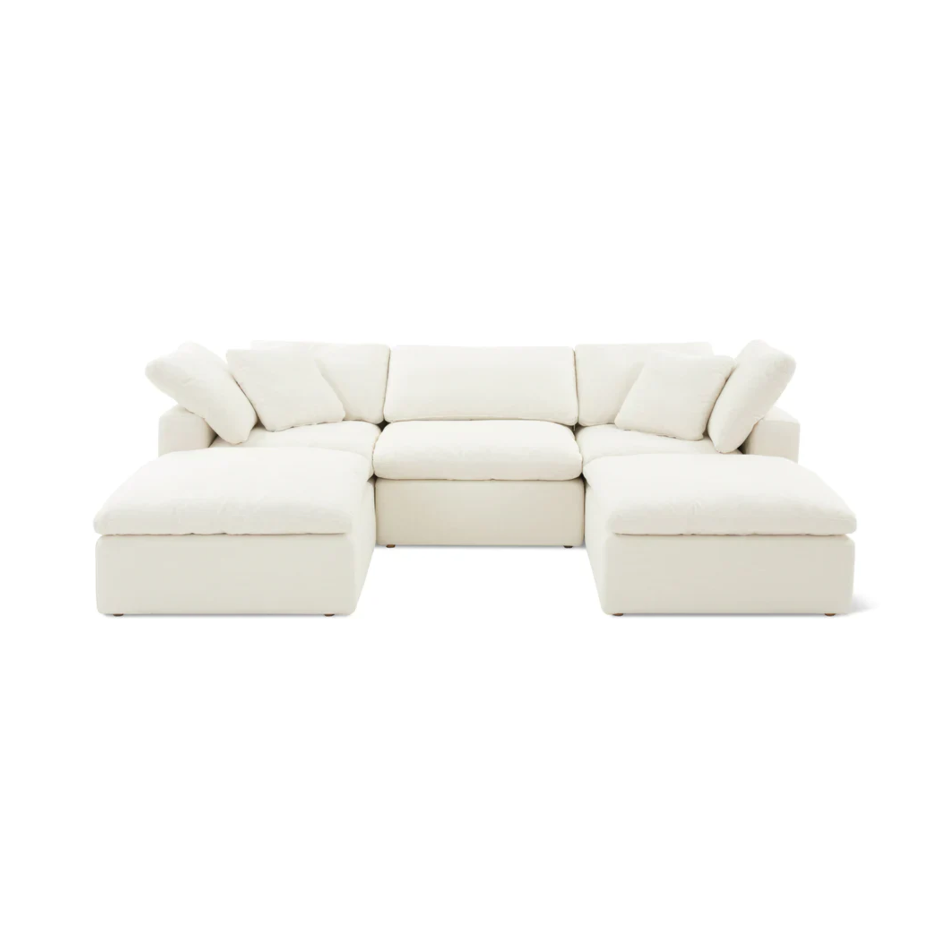 White Cloud sectional sofa on a white background