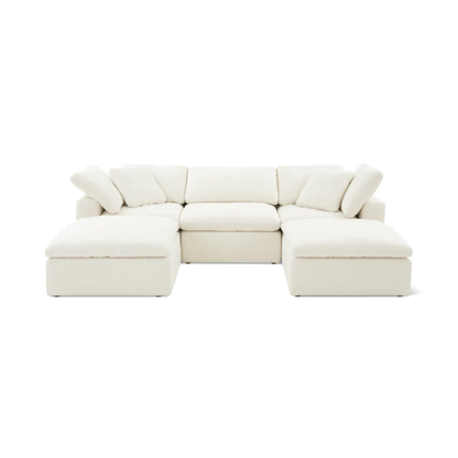White Cloud sectional sofa on a white background