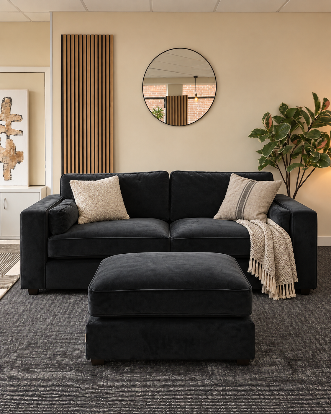 Ex Demo Maddox XL Sofa + Stool Quick Delivery (10-14 Days)