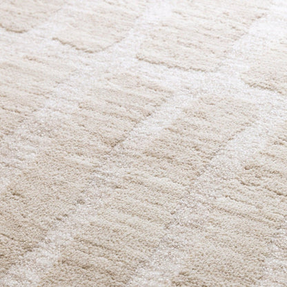 This close-up focuses on the 8cm cut pile construction, revealing the plush depth, softness, and sculpted surface texture of the Fiora Rug against a clean white studio background.