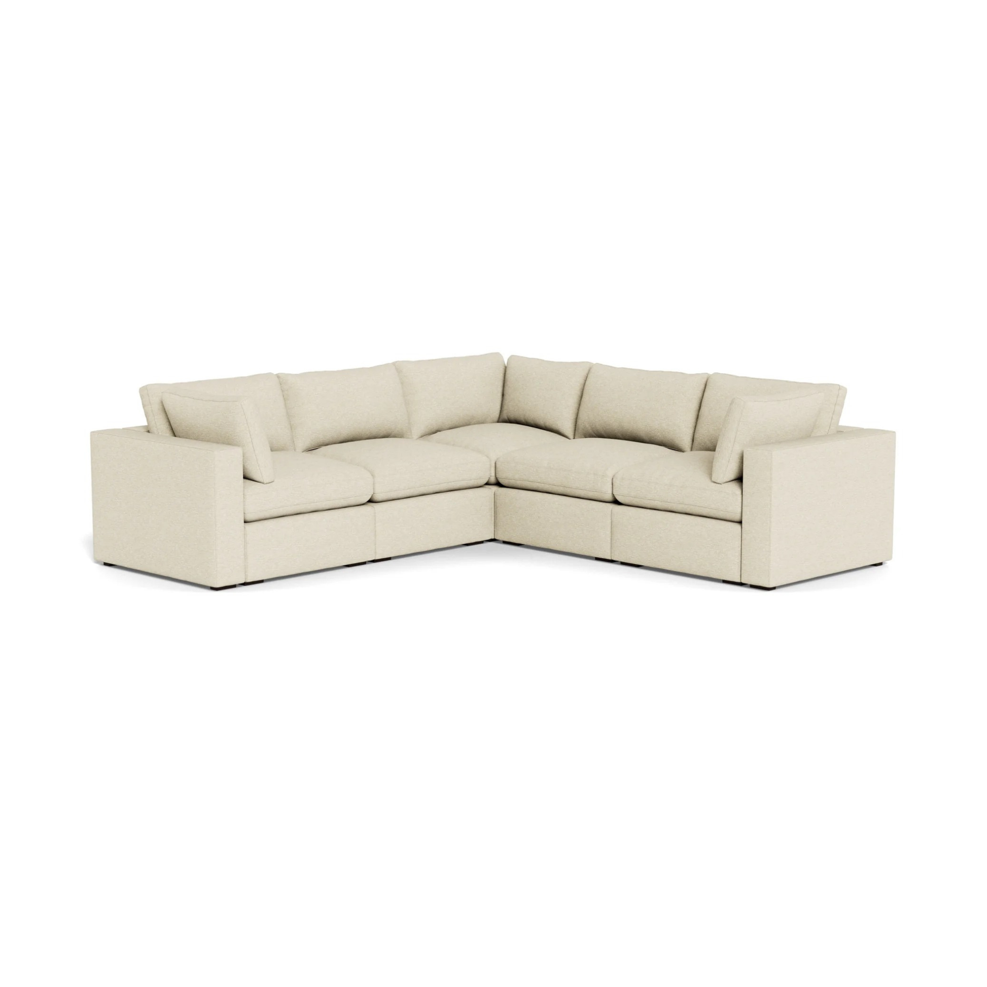 double corner modular sofa with spacious seating and modern design

