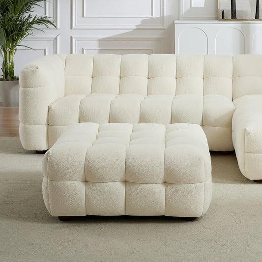 Kyla Soft Boucle Footstool