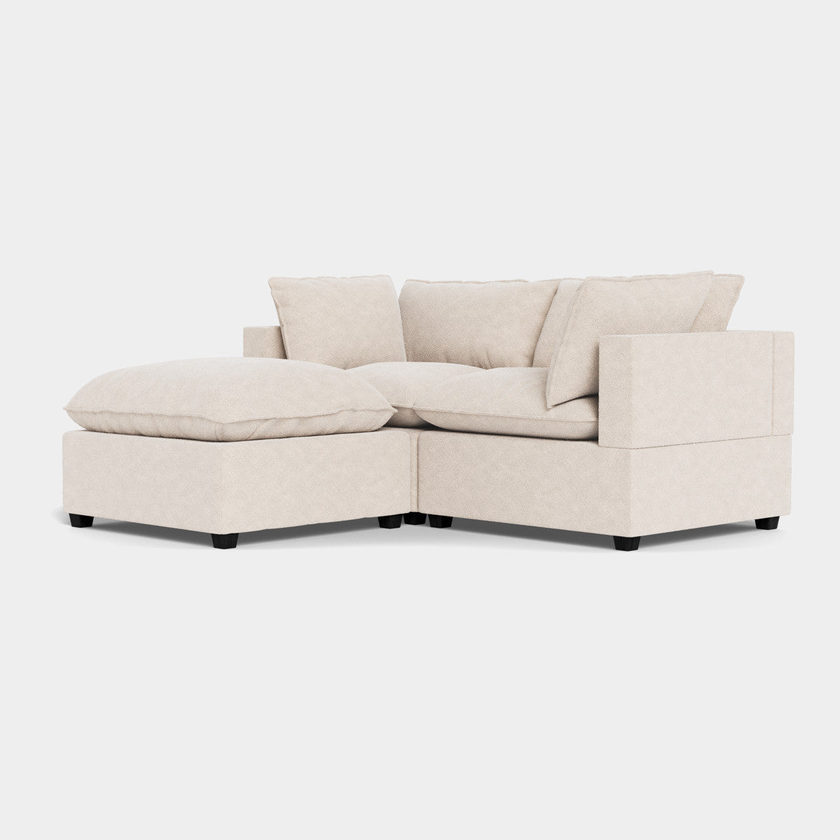 Poka 2 Seat Modular Sofa+ Footstool