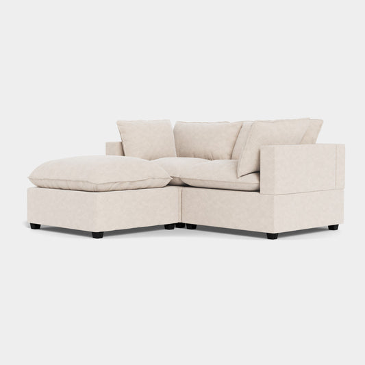 Poka 2 Seat Modular Sofa+ Footstool