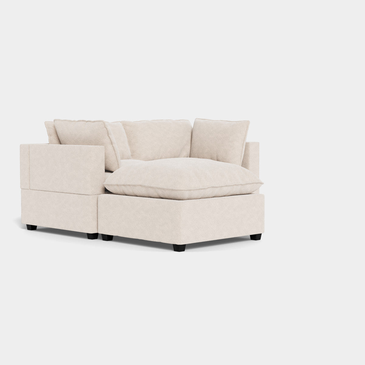 Poka 2 Seat Modular Sofa+ Footstool
