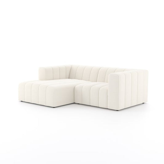 modern design with space-saving chaise comfort
