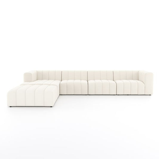 spacious modular seating with sleek low-profile finish
