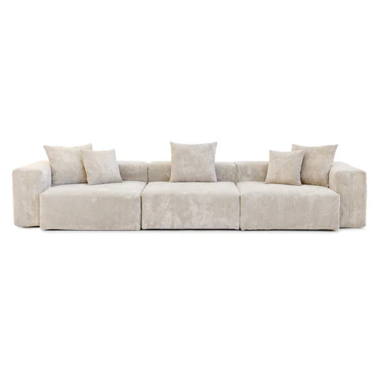 lusto modular 3 seater sofa with plush cushions and clean modern lines for stylish living spaces
