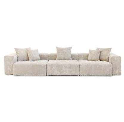 lusto modular 3 seater sofa with plush cushions and clean modern lines for stylish living spaces
