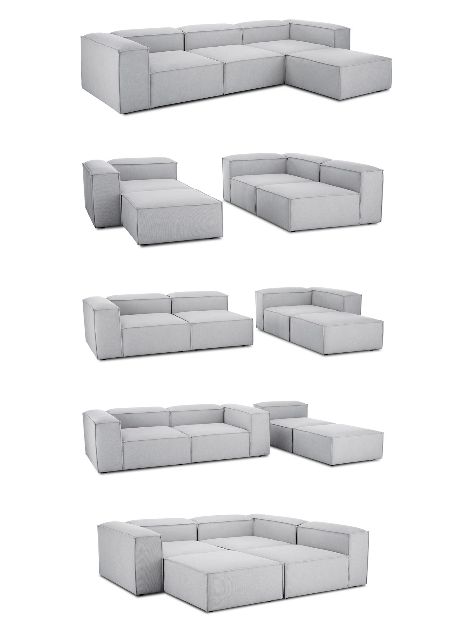Alpha Modular 3 Seater + Stool – OPA LIVING