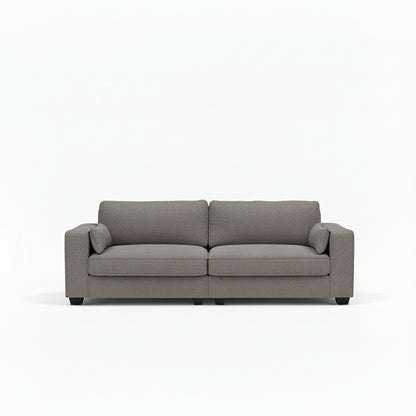 spacious sofa with clean lines and deep cushioned comfort
