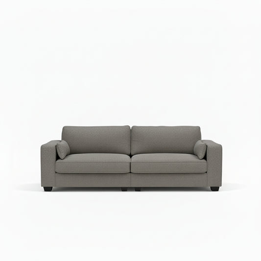 spacious sofa with clean lines and deep cushioned comfort
