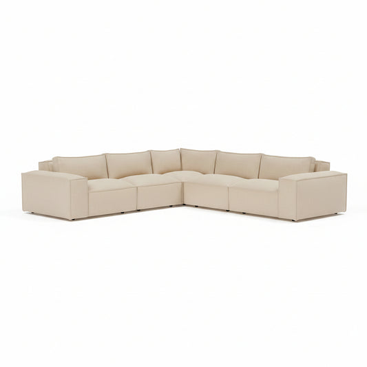 double corner sofa designed for spacious modern living
