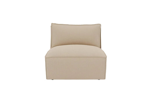single modular sofa seat designed for flexible seating layouts
