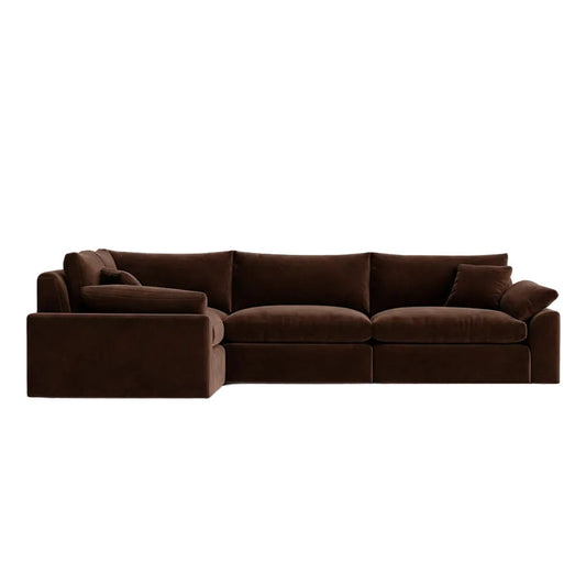 modular corner sofa with plush cushions designed for family living and lounging
