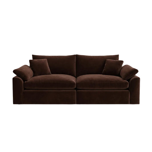modern flat pack medium sofa with deep cushions and clean contemporary design
