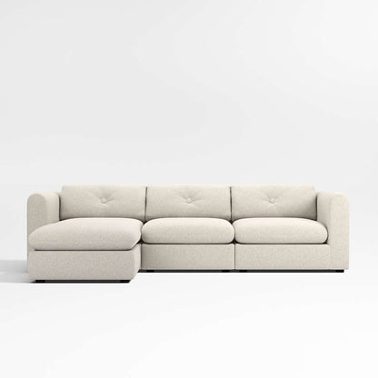 Nobu 3 Piece Modular Sofa with Footstool – Luxury Sectional UK
