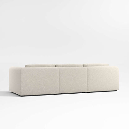 Nobu 3 piece sectional sofa with footstool for contemporary open-plan spaces

