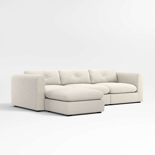 Nobu modular 3 piece sofa set with matching footstool and deep seating
